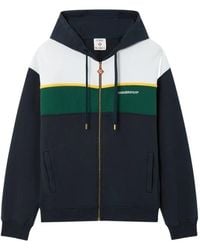 CASABLANCA - Hoodie Zippé À Empiècements Contrastants - Lyst
