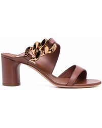Casadei - Chain-Trimmed Sandals - Lyst