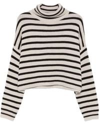 Lisa Yang - Zerlina Striped Roll-Neck Sweater - Lyst
