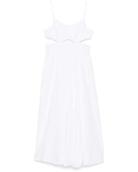 Victoria Beckham - Cut-Out Detail Midi Dress - Lyst