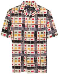 Portuguese Flannel - Geometric-print Camp-collar Shirt - Lyst