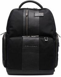 Piquadro Bagmotic Panelled Backpack - Black