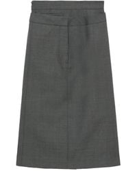 ShuShu/Tong - Layered-Details Midi Skirt - Lyst