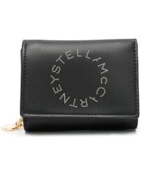 Stella McCartney - Logo-appliqué Tri-fold Wallet - Lyst