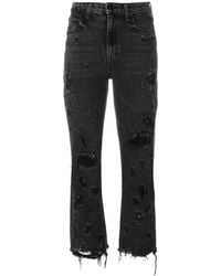 Alexander Wang - Distressed Cropped Jeans - Lyst