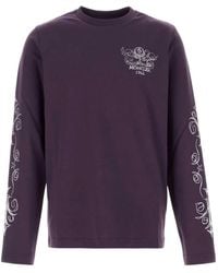 Moncler - Logo-Print Long-Sleeved T-Shirt - Lyst