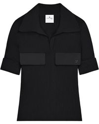 Courreges - Flap-Pocket Ribbed T-Shirt - Lyst