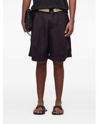 Osklen - Pleated Linen Shorts - Lyst