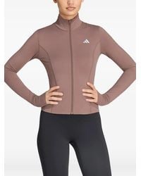 adidas - 3-Stripes Studio Zip-Through Jacket - Lyst