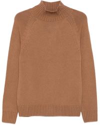Eleventy - High-Neck Raglan-Sleeve Sweater - Lyst