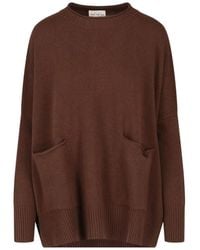 Ma'ry'ya - Patch-Pocket Side-Slit Sweater - Lyst