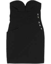 Genny - V-Neck Strapless Mini Dress - Lyst