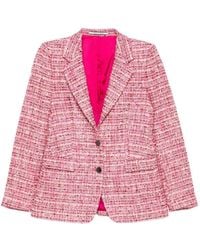 Tagliatore - Tweed Two-Button Blazer - Lyst