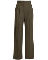 Erdem - Pleated-Front Tailored Trousers - Lyst