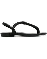 Roberto Del Carlo - Leather Thong Strap Flip-flops - Lyst