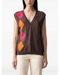 ViCOLO - Pullover Mit Argyle-Muster - Lyst