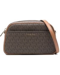 MICHAEL Michael Kors - Jet Set Monogram Cross Body Bag - Lyst
