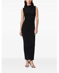 AllSaints - Katarina Ruched Sleeveless Maxi-Dress - Lyst