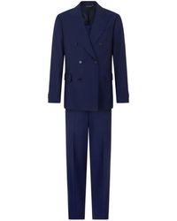 Brooks Brothers - Double-Breasted Weave Virgin Wool Suit - Lyst