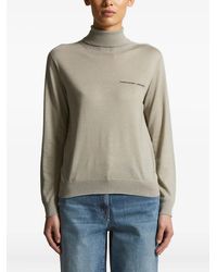 Peserico - Zip-Detail Turtleneck Sweater - Lyst