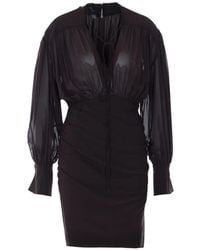 Pinko - Apricena Long-Sleeve Mini Dress - Lyst