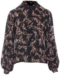 Twinset - Floral-Print Long-Sleeve Shirt - Lyst