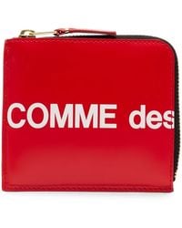 Comme des Garçons - Portefeuille Zippé À Logo - Lyst