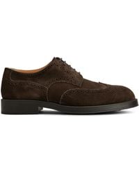 Tod's - Suede Derby Shoes - Lyst