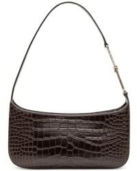 Tom Ford - Tumbled Printed Crocodile-Leather Arc Small Shoulder Bag - Lyst