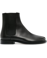 Maison Margiela - Tabi Polished Leather Chelsea - Lyst