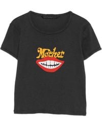 Mother - The Itty Bitter Ringer Graphic-Print Cropped T-Shirt - Lyst