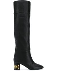 moschino over the knee boots