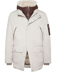 メンズ Brunello Cucinelli パデッドジャケット ホワイト | Lyst