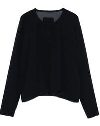 Private 0204 - Sheer-Panel Long-Sleeve Top - Lyst