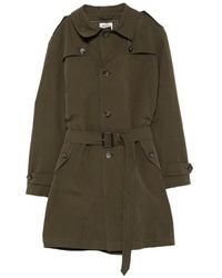 L'IMPERMEABILE - Gilberto Belted Button-Down Coat - Lyst