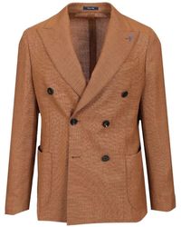 Guarinucci - Double-Breasted Wool Blazer - Lyst