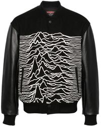 Pleasures - X Joy Division Embroidered-waves Bomber Jacket - Lyst
