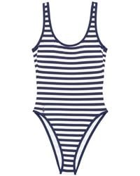 Polo Ralph Lauren - Striped Scoop-Neck Swimsuit - Lyst
