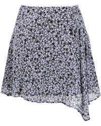DKNY - フローラル ラップスカート - Lyst