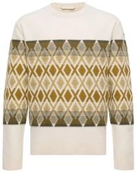 Moncler - Geometric-Pattern Sweater - Lyst
