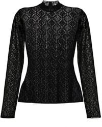 Marine Serre - Moon Diamant Mesh-Oberteil - Lyst