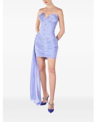 ANDREEA VENECIUC - Glow Ruched Corset-Style Mini Dress - Lyst