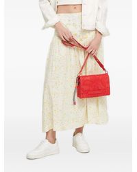 Desigual - Falda midi con estampado floral - Lyst