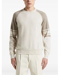Peserico - Raglan-Sleeve Striped Sweater - Lyst