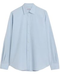 Jil Sander - Fil-À-Fil Cotton Shirt - Lyst