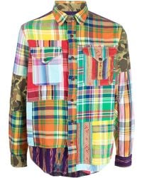 Polo Ralph Lauren - Camisa con diseño patchwork - Lyst