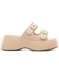 Moschino - Dolly 75mm レザーサンダル - Lyst