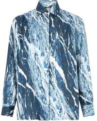 Roberto Cavalli - Marble-Print Shirt - Lyst