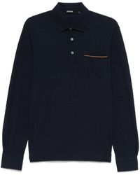 ZEGNA - Piqué-Weave Polo Shirt - Lyst