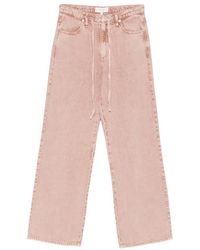 Rag & Bone - Straight-Leg-Jeans Mit Kordelzug - Lyst